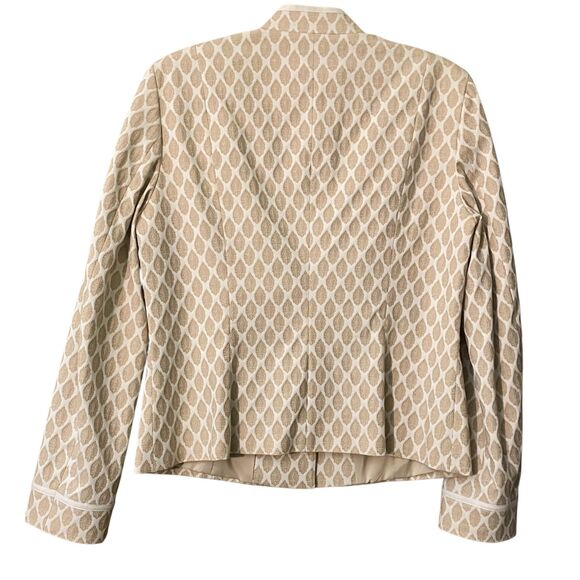 Talbots Collection jacquard mandarin blazer jacket - Picture 2 of 8